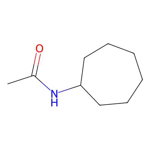 N-cycloheptylacetamide structure