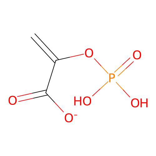 2-Propenoic acid, 2-(phosphonooxy)-, ion(1-) structure
