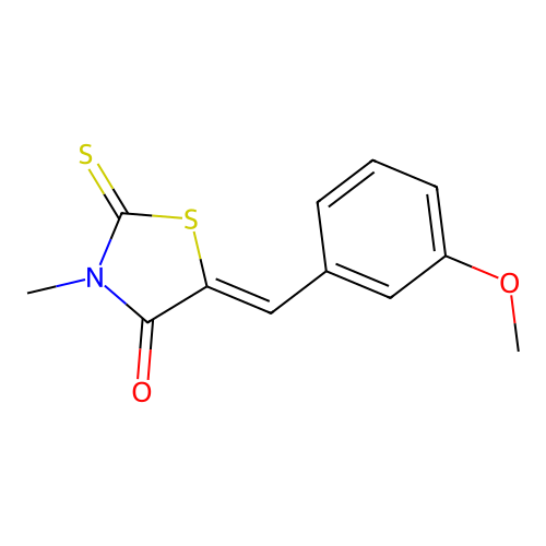 5-[(3-Methoxyphenyl)methylidene]-3-methyl-2-sulfanylidene-1,3-thiazolidin-4-one structure