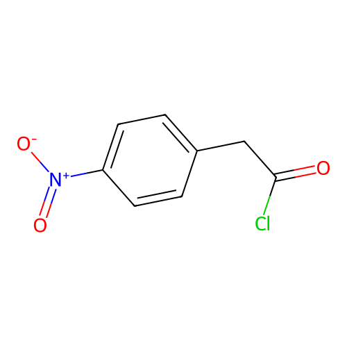 Benzeneacetyl chloride, 4-nitro- structure