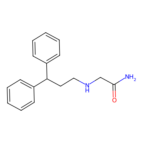 2-(3,3-Diphenylpropylamino)acetamide structure