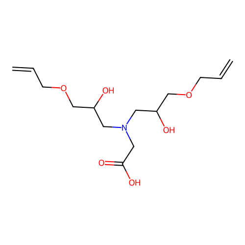 N,N-Bis[3-(allyloxy)-2-hydroxypropyl]glycine structure