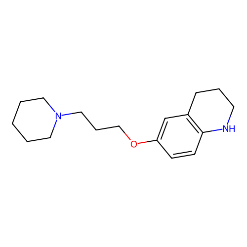 6-(3-(Piperidin-1-yl)propoxy)-1,2,3,4-tetrahydroquinoline structure
