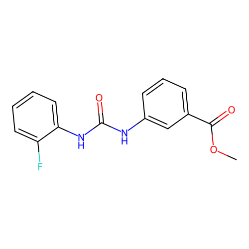 Methyl 3-{[(2-fluorophenyl)carbamoyl]amino}benzoate structure