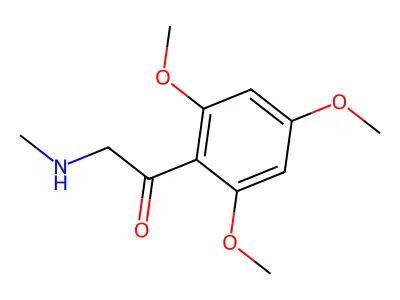 2-(Methylamino)-1-(2,4,6-trimethoxyphenyl)ethan-1-one structure