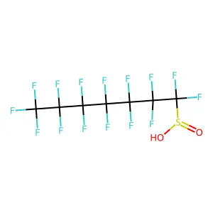 Perfluoroheptane sulfinate structure