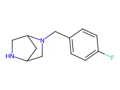 2-[(4-Fluorophenyl)methyl]-2,5-diazabicyclo[2.2.1]heptane structure