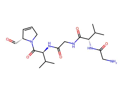 Cyclo(valyl-prolyl-glycyl-valyl-prolyl) structure