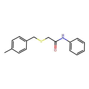 2-[(4-methylbenzyl)sulfanyl]-N-phenylacetamide structure