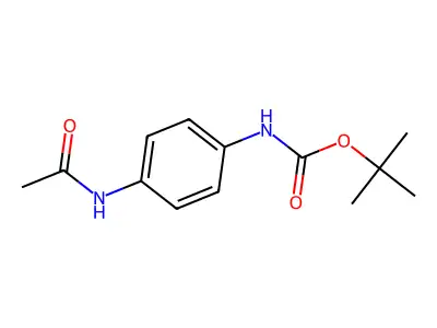 Tert-butyl 4-(acetylamino)phenylcarbamate structure