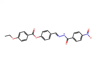 [4-[[(4-Nitrobenzoyl)hydrazinylidene]methyl]phenyl] 4-ethoxybenzoate structure