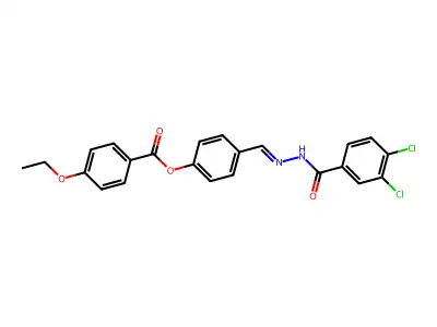 [4-[[(3,4-Dichlorobenzoyl)hydrazinylidene]methyl]phenyl] 4-ethoxybenzoate structure