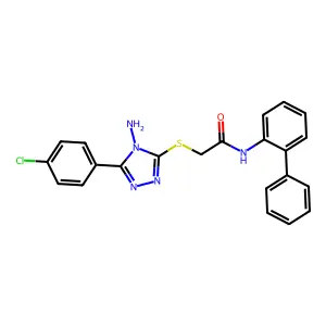 C22H18ClN5OS structure
