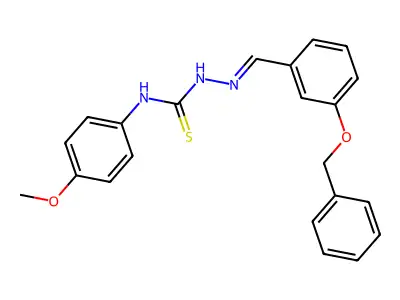1-(4-Methoxyphenyl)-3-[(3-phenylmethoxyphenyl)methylideneamino]thiourea structure
