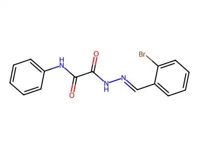 N'-[(2-bromophenyl)methylideneamino]-N-phenyloxamide structure