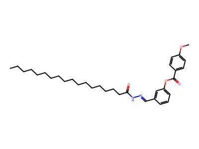 [3-[(Octadecanoylhydrazinylidene)methyl]phenyl] 4-methoxybenzoate structure