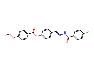 [4-[[(4-Chlorobenzoyl)hydrazinylidene]methyl]phenyl] 4-ethoxybenzoate structure