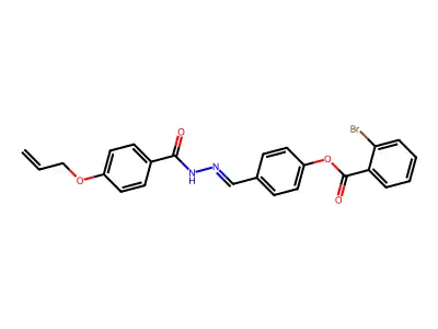 [4-[[(4-Prop-2-enoxybenzoyl)hydrazinylidene]methyl]phenyl] 2-bromobenzoate structure