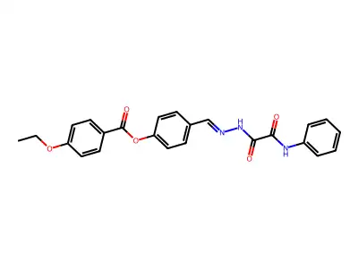 [4-[[(2-Anilino-2-oxoacetyl)hydrazinylidene]methyl]phenyl] 4-ethoxybenzoate structure