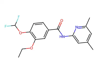 4-(difluoromethoxy)-N-(4,6-dimethylpyridin-2-yl)-3-ethoxybenzamide structure