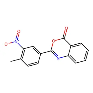2-(4-Methyl-3-nitrophenyl)-4H-3,1-benzoxazin-4-one structure