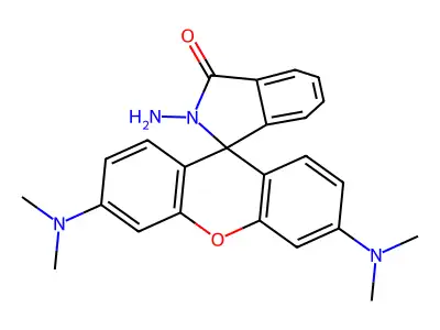 2-Amino-3',6'-bis(dimethylamino)spiro[isoindole-3,9'-xanthene]-1-one structure