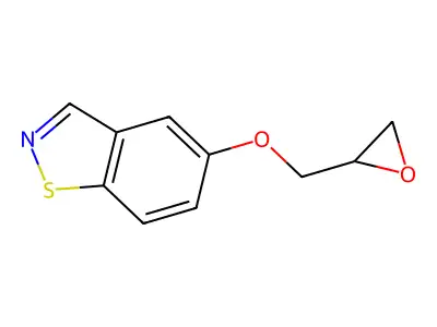5-(Oxiranylmethoxy)-1,2-benzisothiazole structure
