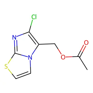(6-Chloroimidazo[2,1-b][1,3]thiazol-5-yl)methyl acetate structure
