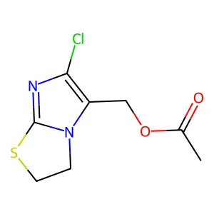 (6-Chloro-2,3-dihydroimidazo[2,1-b][1,3]thiazol-5-yl)methyl acetate structure