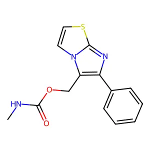 (6-phenylimidazo[2,1-b][1,3]thiazol-5-yl)methyl N-methylcarbamate structure