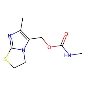 (6-Methyl-2,3-dihydroimidazo[2,1-b][1,3]thiazol-5-yl)methyl methylcarbamate structure
