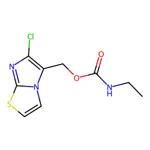 (6-chloroimidazo[2,1-b][1,3]thiazol-5-yl)methyl N-ethylcarbamate structure