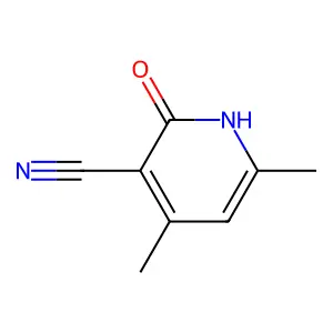 3-Cyano-4,6-dimethyl-2-hydroxypyridine structure