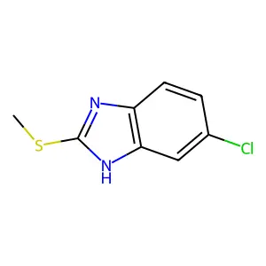 6-Chloro-2-(methylsulfanyl)-1H-benzimidazole structure