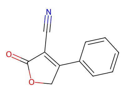 2-Oxo-4-phenyl-2,5-dihydrofuran-3-carbonitrile structure