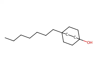 Bicyclo[2.2.2]octan-1-ol, 4-heptyl- structure