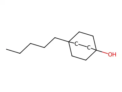 4-Pentylbicyclo[2.2.2]octan-1-OL structure