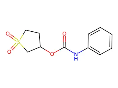 (1,1-dioxothiolan-3-yl) N-phenylcarbamate structure