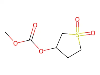 1,1-Dioxothiolan-3-yl methoxyformate structure