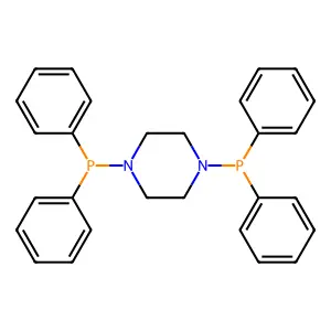1,4-Bis(diphenylphosphanyl)piperazine structure