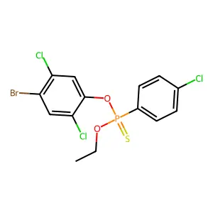 O-(4-Bromo-2,5-dichlorophenyl) O-ethyl (4-chlorophenyl)phosphonothioate structure