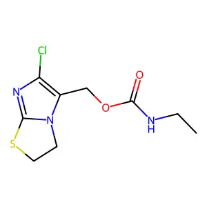 (6-Chloro-2,3-dihydroimidazo[2,1-b][1,3]thiazol-5-yl)methyl ethylcarbamate structure