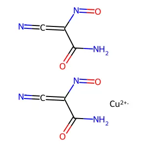 2-Cyano-2-hydroxyiminoacetamide copper structure