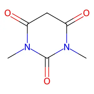 Dimethylbarbituric acid structure