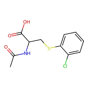 L-Cysteine, N-acetyl-S-(chlorophenyl)- structure