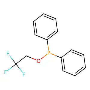 2,2,2-Trifluoroethyl diphenylphosphinite structure