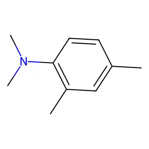 N,N,2,4-Tetramethylbenzenamine structure