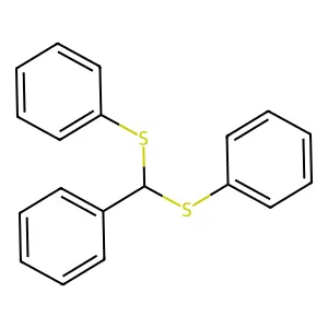 Alpha,alpha-bis(phenylthio)toluene structure