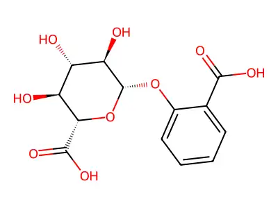 Salicylic acid phenolic glucuronide structure