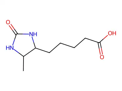 5-(5-Methyl-2-oxoimidazolidin-4-yl)pentanoic acid structure